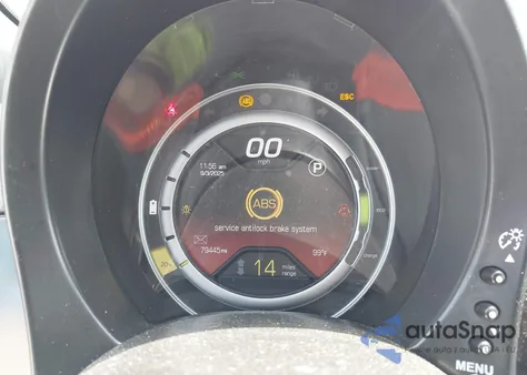 2015 Fiat 500E Battery Electric z USA, uszkodzony, nr VIN 3C3CFFGE2FT558514